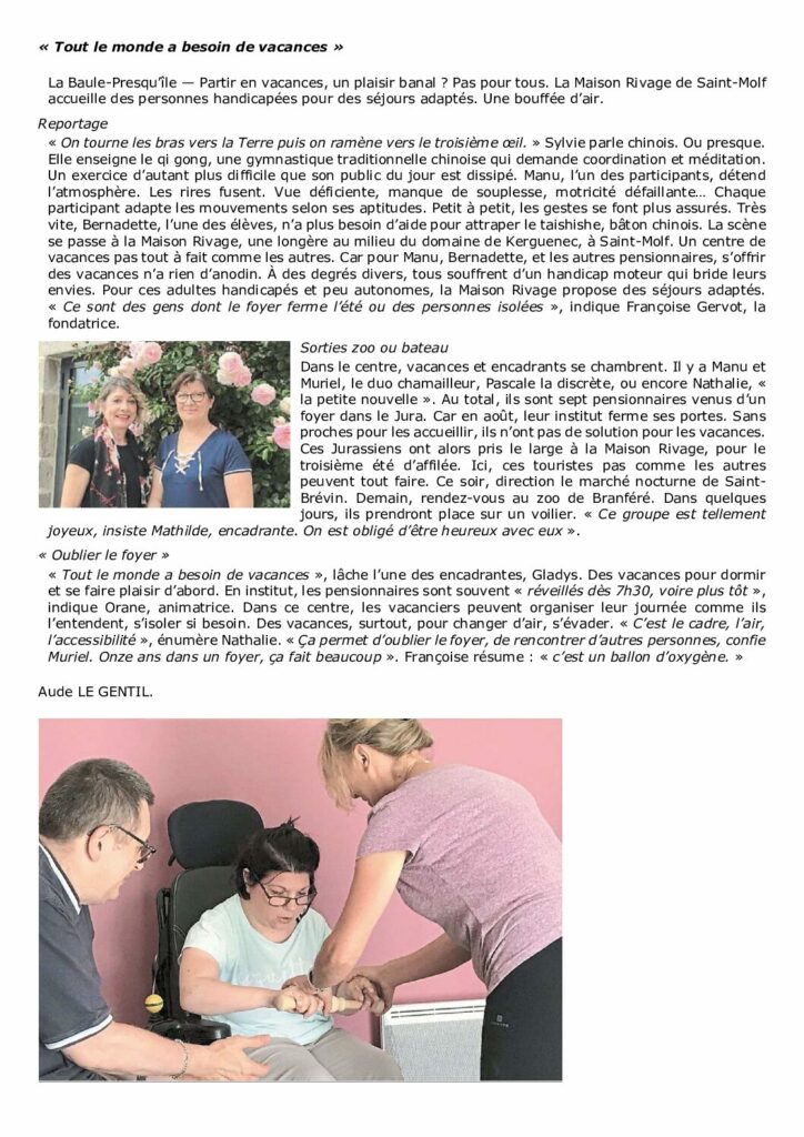 thumbnail of 2017 08 08 Ouest-France Tout le monde a besoin de vacances